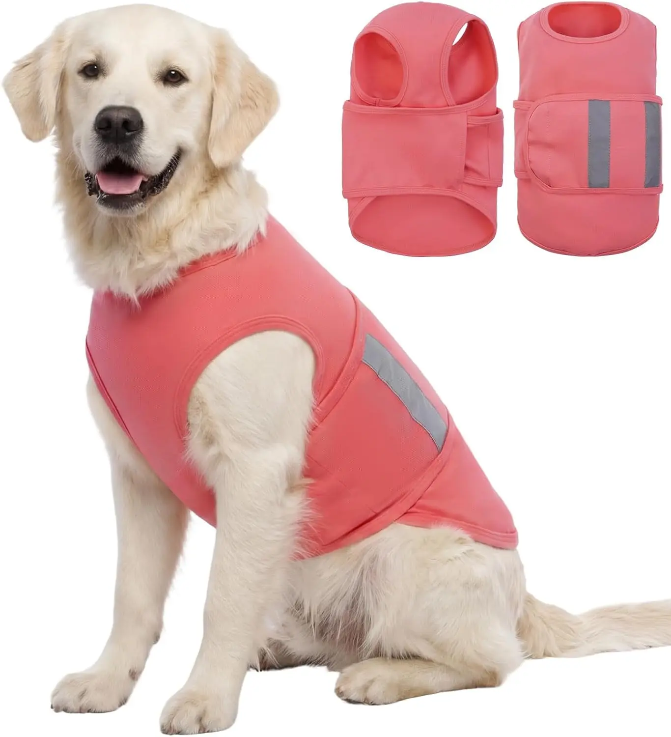 Dog Calming Anxiety Vest – Gentle Compression Wrap for Thunder & Fireworks