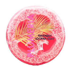 Plumeria Sea Salt & Kukui Exfoliating Loofah Soap 4.75oz
