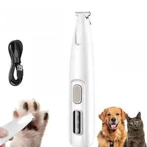 Waterproof Led Light Pet Hair Trimmer, 1 Count Rechargeable Pet Clipper, Professional Pet Hair Grooming Instrument for Dogs & Cats, Gift, Pet Products