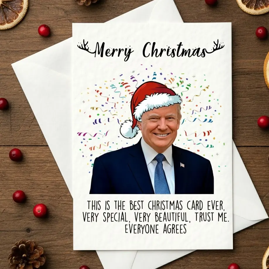 Merry Christmas - Donald Trump - Christmas Card - Funny Political Xmas Card