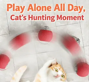 wInteractive Cat Toys for Indoor Cats, Agility Move Cat Balls,Motion Activated Cat Balls, Cat Toys for Bored Indoor Cats