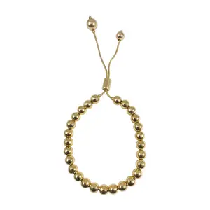 Gold Bead Tassle Bracelet
