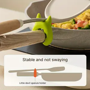 1pc  Kitchen Spatula Holder - Innovative Heat-Resistant Design, Spill-Proof Storage, Perfect for Organizing Cooking Tools, Must-Have Kitchen Accessory for a Stylish Household