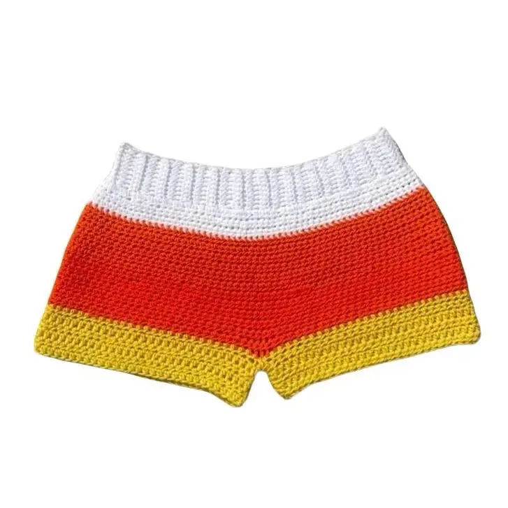 Made By Timari - Candy Corn Crochet Shorts