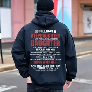 Stepdad Shirt, Fathers Day Gifts For Stepdad, Bonus Dad T Shirt From Daughter, Stepdad Tee, Unisex Sweater Pullover Tee Cotton Menswear