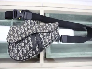 Pre-owned FABRIC Crossbody Bags CHRISTIAN DIOR SANDDLE HANDBAG