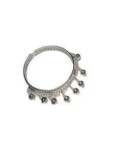 Miao Silver Bell Bracelet for Women, Ethnic Style Jingle Cuff, Adjustable Cuff, Layering Jewelry, Hanfu Accessory, Traditional Craft Gift