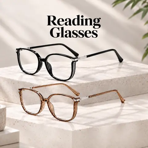 Reading Glasses for Men & Women, Bifocal Readers, Lightweight Frame with Metal Hinges, Eyeglasses for Reading, Phone, Computer & Daily Use