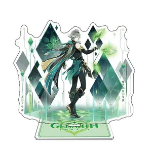 Genshin Impact Figure Anime Model Acrylic Stand Albedo Figurine Figma Custom Alhaitham Standee Display Decoration Standing Plate