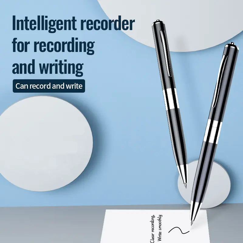 Multi-functional intelligent high-definition tape recorder, one-click recording and playback, can also write, with noise-reducing recording and one-click recording and playback functions