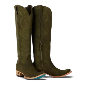 Sandaga Knee High - Olive Suede