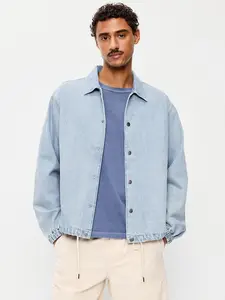 Old Navy Men's Denim Coach Jacket