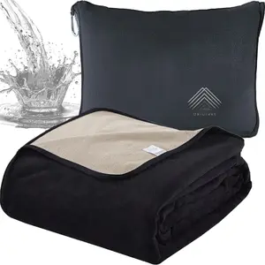 Blanket for Bed Intimacy (80"x 60"  Size) Reversible Plush Fleece, Love Blanket,  Absorbent TPU Layer Stain Proof Couch Bed Mattress Water Proof Cover Beige/Black