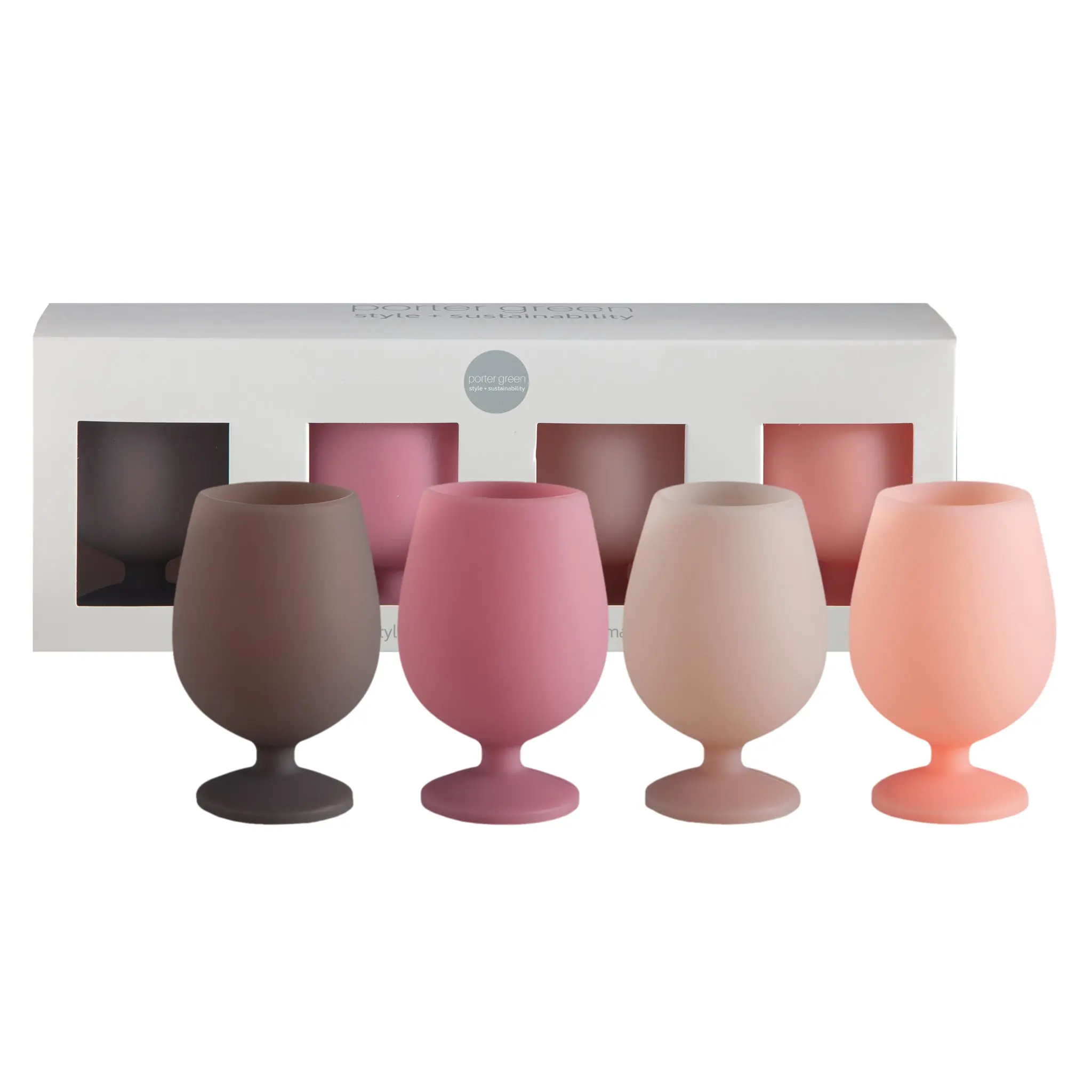 Short Silicone Wine Glasses