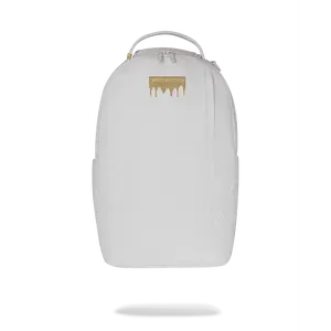 GOLD BRICK LUXE WHITE BACKPACK