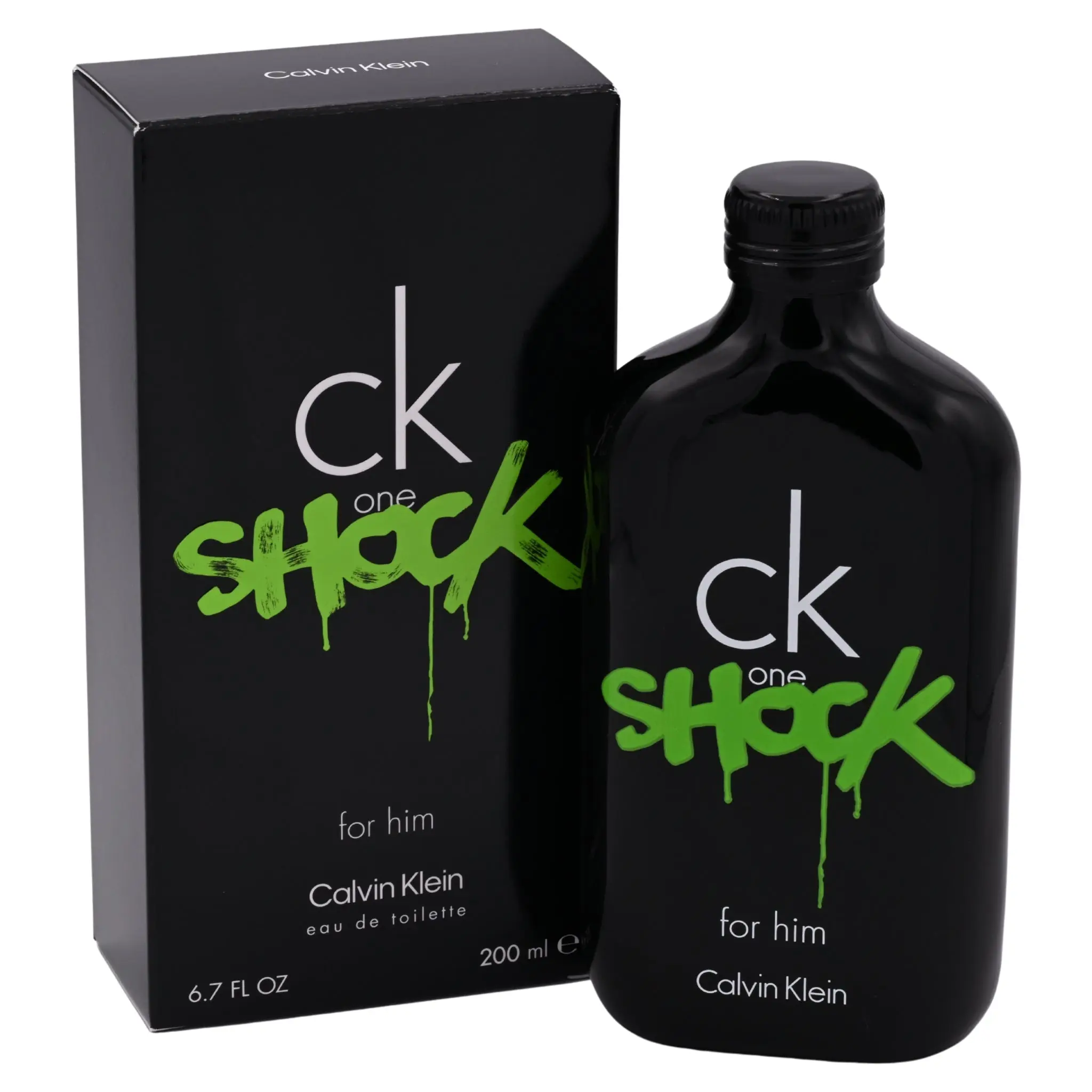 Calvin Klein CK 1 Shock Eau de Toilette for Men, Aromatic Cologne Scent with Ambrene Wood, Single Item Fragrance Perfumes, 6.7 fl oz