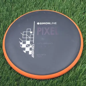 Axiom Electron Pixel with SimonLine Stock Stamp - 166.7g - Orange Rim On Black