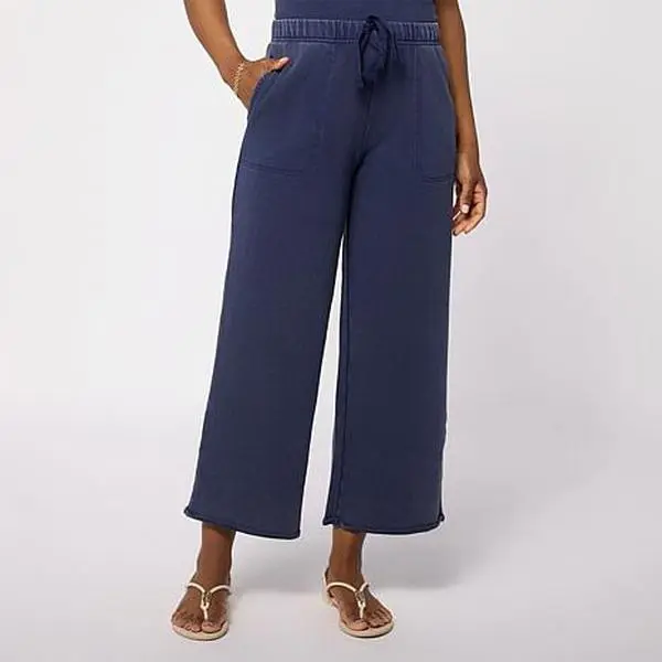 G by Giuliana Sun Kissed Terry Cropped Pant