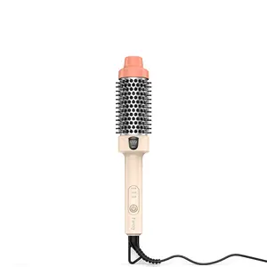 Farery Mini Ionic Thermal Brush 1.5 Inch, Heated Round Brush for Blowout Look, Dual Voltage for Travel (120/240V), 3 Temp Settings
