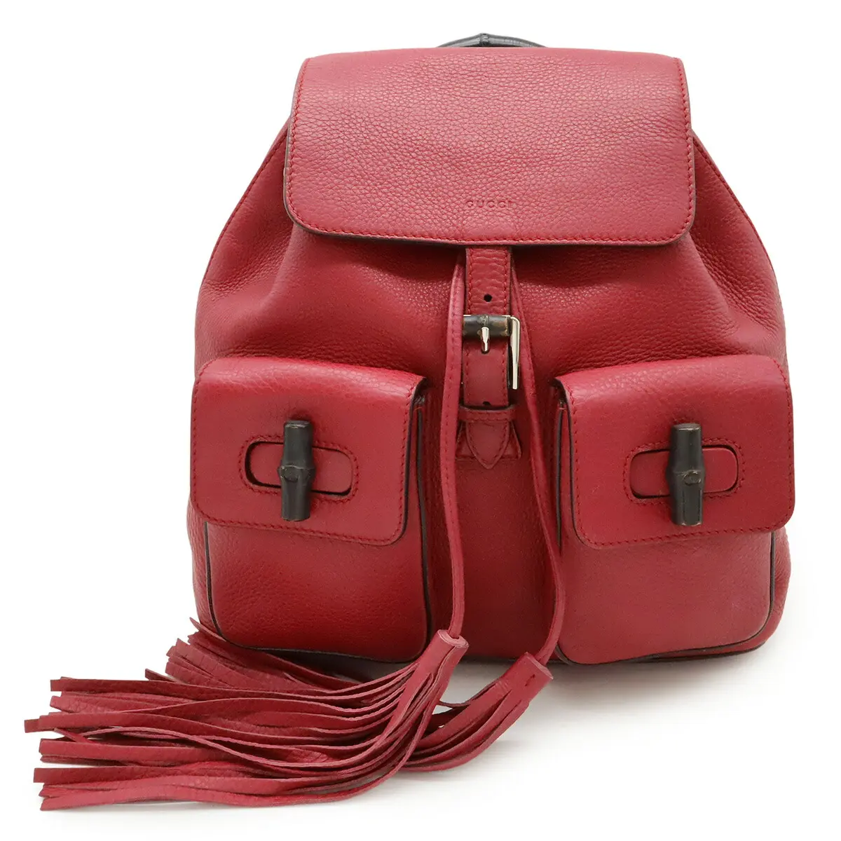 Pre-owned GUCCI Others Tote Bags Leather Bamboo Backpack