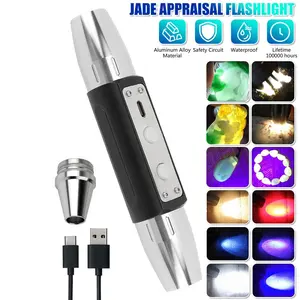 6 in1 LED Professional Gemstone Identification Light Flashlight Gemologist Tool