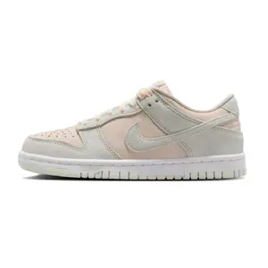 Youth Nike Dunk Low Suede Chalk/Barely Green-White (IH4574 100) (GS)