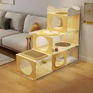 Cat Climbing Frame Cat Bed Cat Tree Integrated High Space Capsule No Land Small Cat Scratching Board Cat Toy Cat Jump Platform