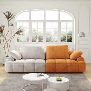 Lula Modern Suede Modern Sofa