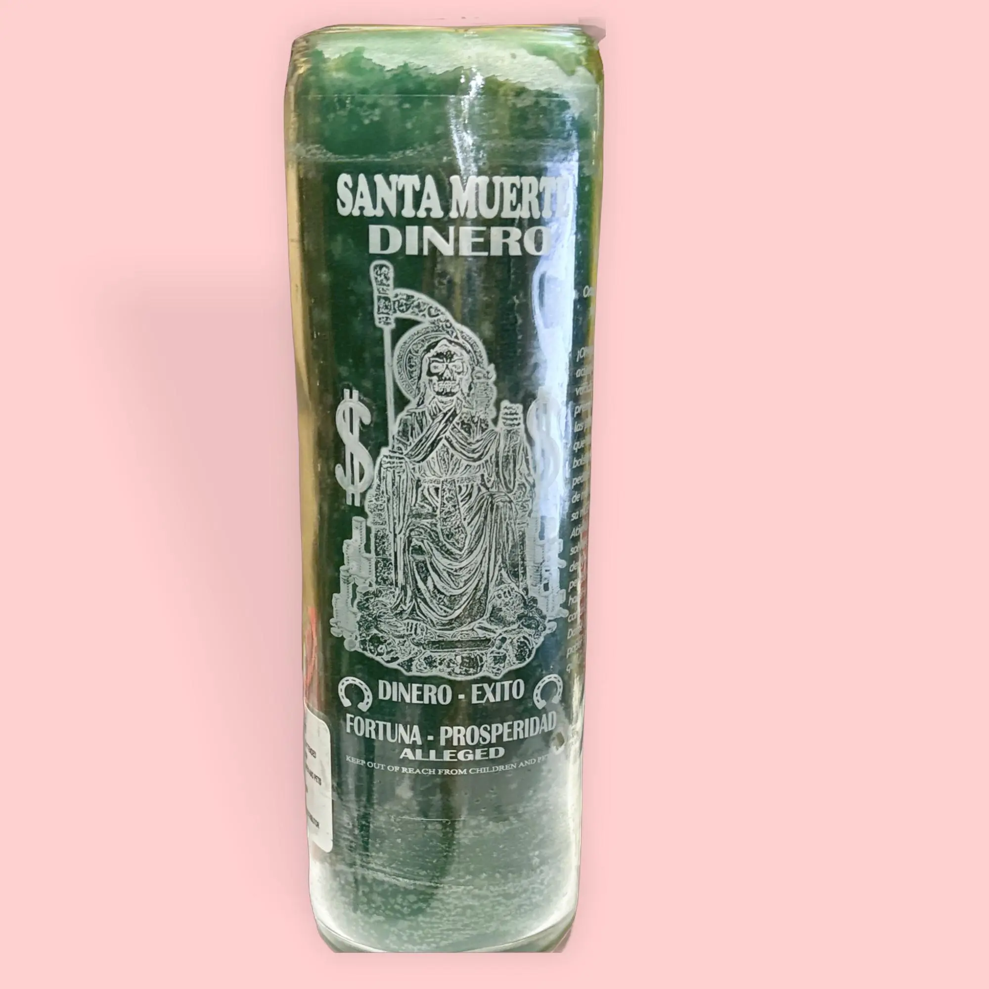Santa Muerte Prosperity Household Candle - Spiritual Aid, Light Source for Room Decor, Home Decor Item