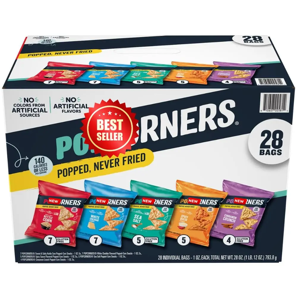 Pop Conner Variety Pack Chips, 1 oz, 28 ct. Pop Conner Variety Pack Chips, 1 oz, 28 ct.