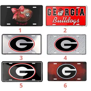 RARE Georgia Bulldogs Plate 2D Pride Embossed Elite Car Truck Tag License Plate, Car Accessory, License Plate, Vehicle Decor