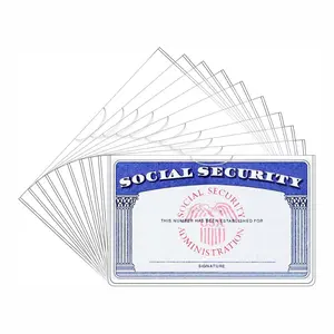 6 Pack Social Security Card Protector: Durable Medicare Card Protector Sleeves for SSN, Credit Cards, and IDs