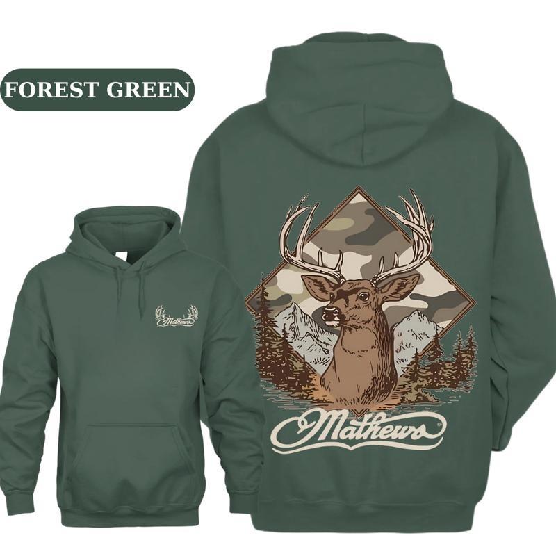 Mathews Mountain Buck Camo Hoodie, Elite Deer Hunting Sweatshirt for Men, Rugged Backcountry Archery Gear, Outdoor Lifestyle Pullover for Hunters