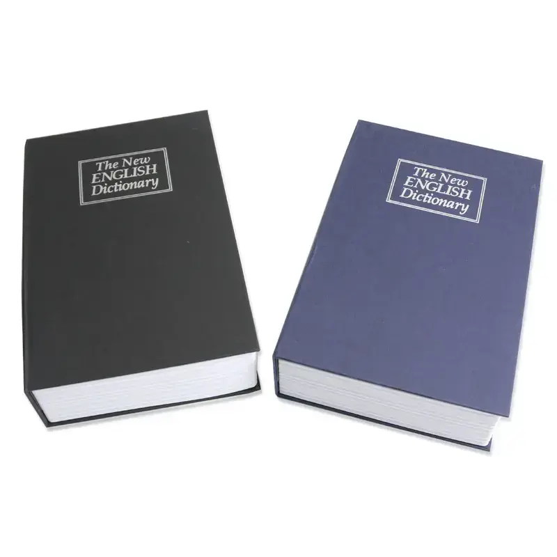 Classic Book Safe with Metal Password Lock, Hidden Secret Storage Box, Book Money Box for Cash Jewelry Passport Valuables, Home Office Bedroom Security Organizer