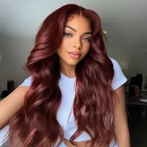 ISEE HAIR Wear Go Upgraded Body Wave Reddish Brown Color 180% Density Face-Framing Layers Glueless 7x5 Lace Wig With Pre-plucked Hairline#SpringStatements#greenish#TikTokShopSpringGlowUp