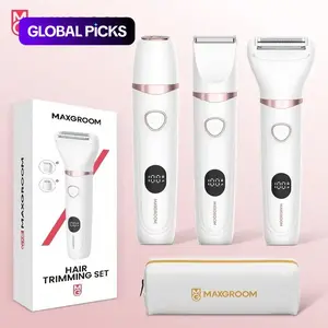 Maxgroom Women's 3-In-1 Intimate Hair Trimmer Set, Privacy Hair Clipper, Ipx6 Waterproof, Type-C Charging, Multifunctional Body Trimmer Kit #GLOBAL PICKS