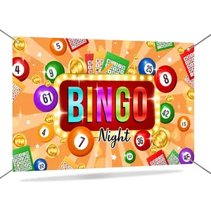 Night Backdrop Banner   Night Party Decorations Billiard Cards  Photo Background for Man Boys Adults  Theme  Time Party Supplies 70.8 x 43.3 Inch