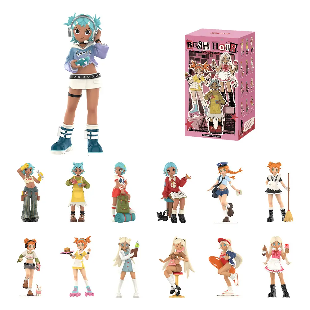 POP MART Peach Riot Rush Hour Series Figures POP MART Peach Riot Rush Hour Series Figures