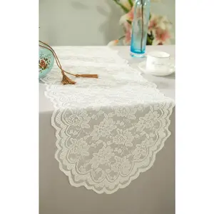 13.5"x108" Caspari Lace Table Runners - Ivory (1pc)