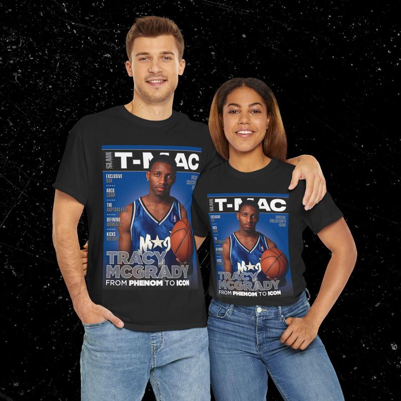 Tracy McGrady "T-Mac" Shirt, Orlando Magic NBA SLAM Cover T-Shirt, Unisex Sports Tee, Vintage Retro Basketball Streetwear, Gift For Men, Dad