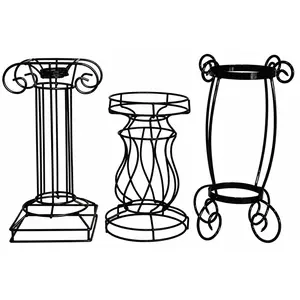 Very Cool Stuff Tall Metal Gazing Globe Stand, Black, 14in (Assorted - 1 Style Selected by Shipper)