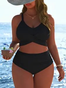 New Arrival Women's Swimwear, Spaghetti Strap Swimsuit, Swim Dress Swimming Costume for Women Plus Summer Beach Festival Vacation Travel Two Piece Set Bikinis Set Best Selling