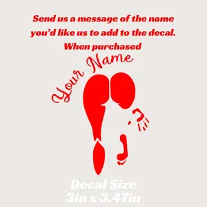Female Body Decal with Personalized Name