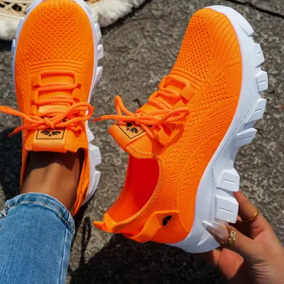 Neon Orange Orange Shoes For Girls Orange Sneaker Outfits Black