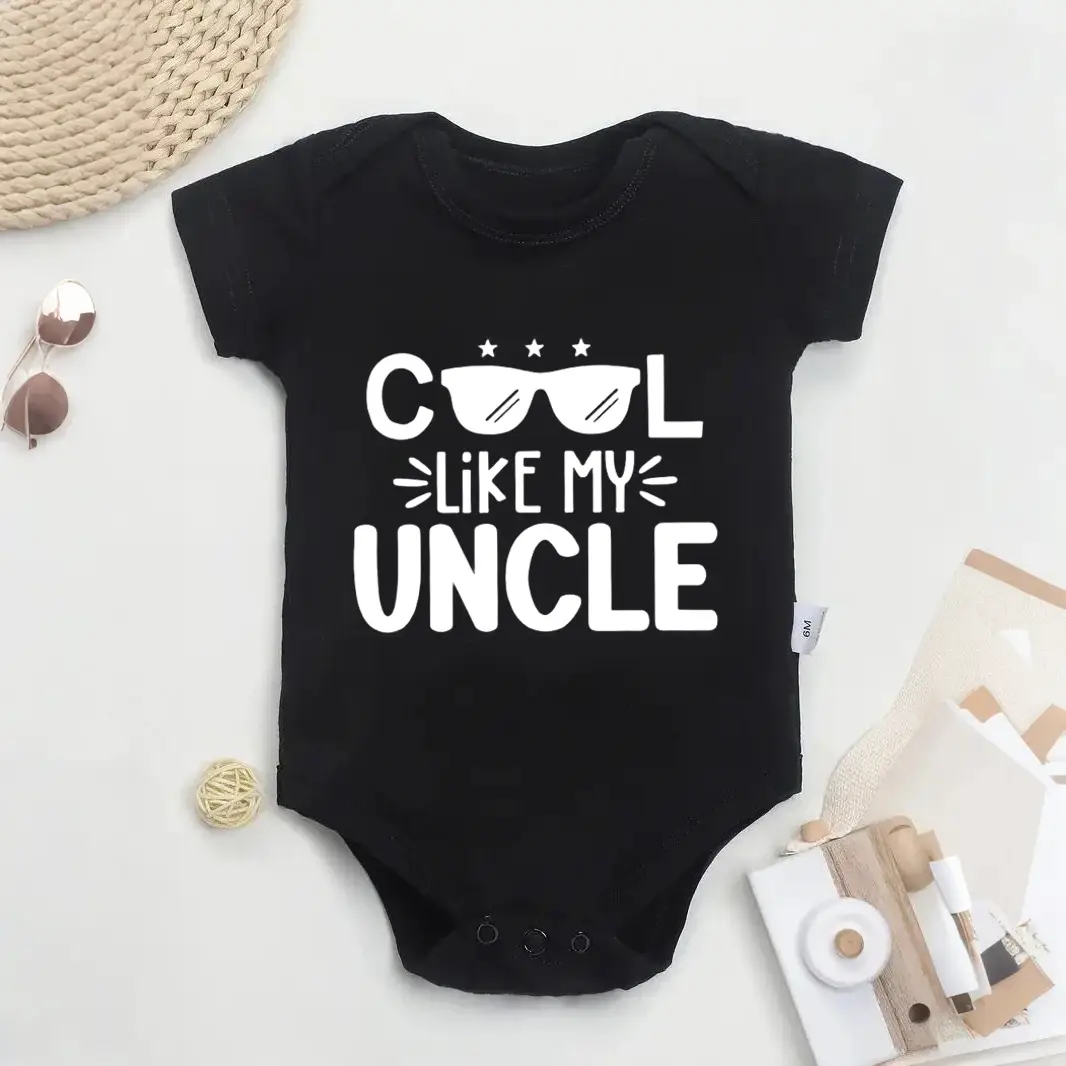 Cool Like My Uncle, Funny Uncle Baby Onesie, New Baby Gift, Pregnancy Announcement, Baby Shower Gift