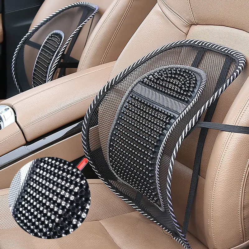 corvette cup holder Car Seat Lumbar Support Cushion with Breathable Mesh & Adjustable Straps - Ergonomic Posture Corrector for Office Chairs, Vehicles - No-Foam Design, All-Season Use, Car Seat Accessories, Metallic Studs for Enhanced Comfo