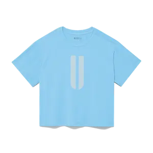 NOBULL Women's U Boxy Tee in Alaskan Blue