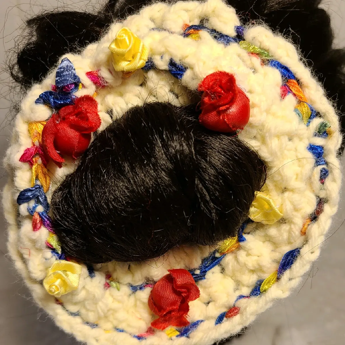 ￼  Price:$13.00  Handmade Big Multi-Color Floral Scrunchie