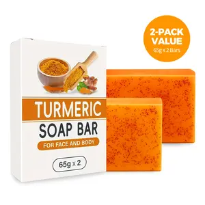 Valentine’s Gift Turmeric Brightening Soap – Dual-Action Body Bar for Smooth, Even Skin | Perfect for Underarms, Thighs & Knees | TikTok Bestseller
