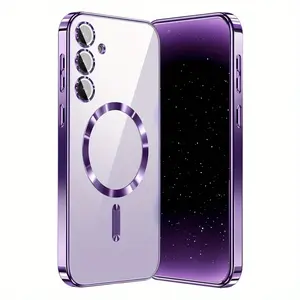 3pcs [1 Phone Case with 2X Clear Screen Protectors]Magnetic Phone Protection Cover for Samsung Galaxy A56, A55 5G, A35 5G, A15, A25, A16, A05S, A05, And A06, Including a Camera Lens Protector.